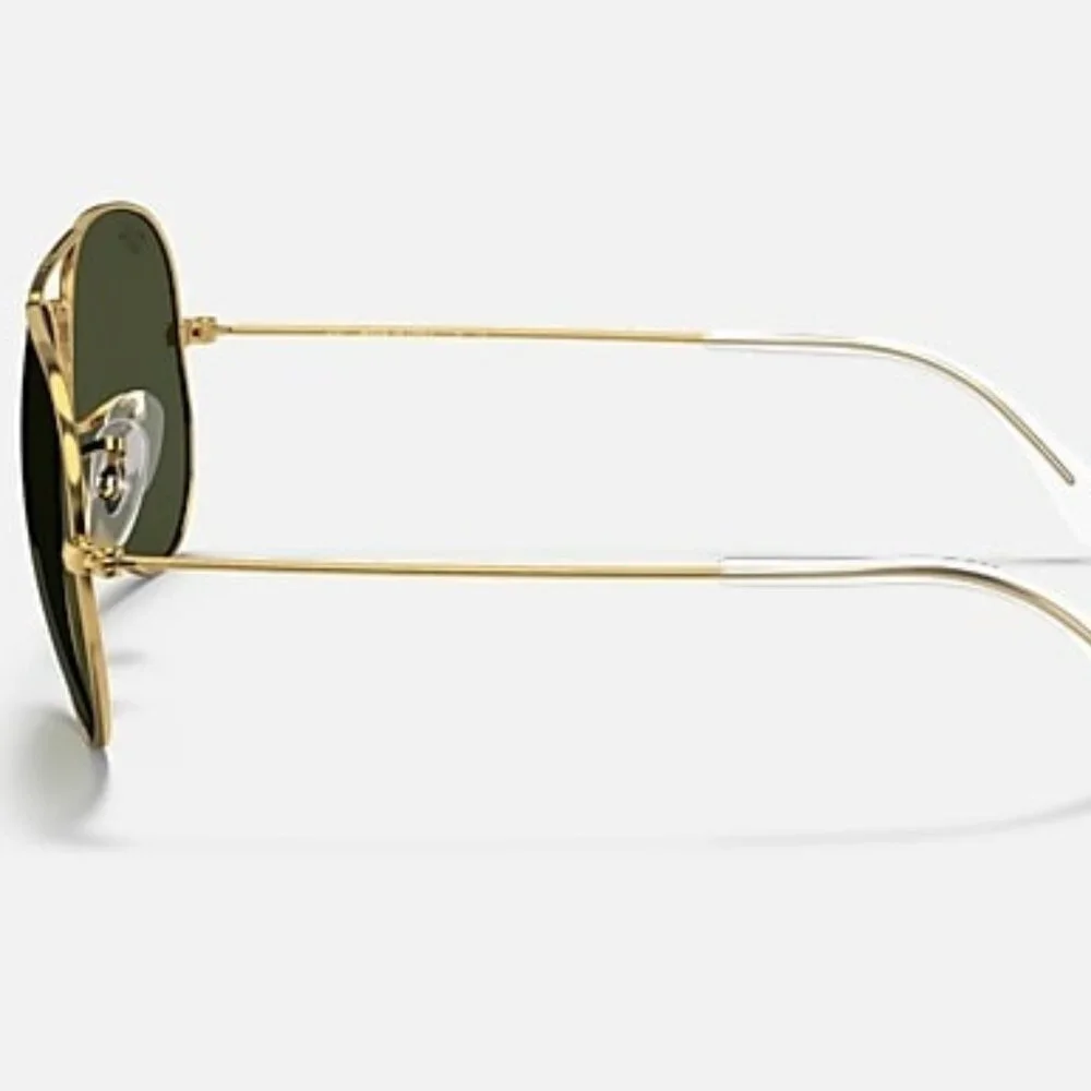 Ray-Ban RB3025 Aviator Sunglasses – Arista Gold Frame, G-15 Green Lenses